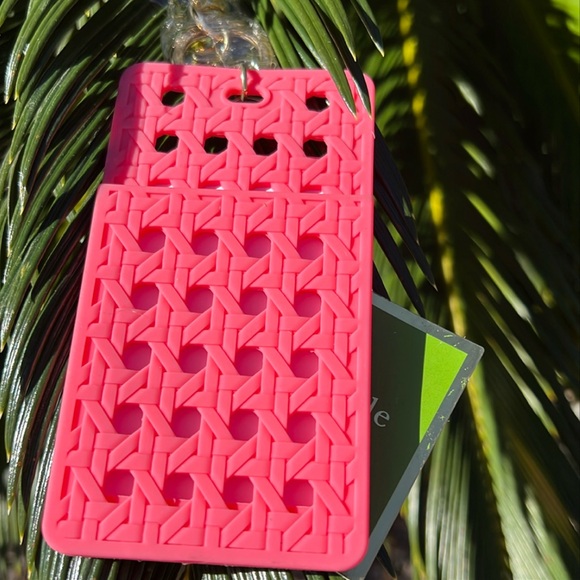 Kate Spade New York⚡️Id Badge Clip Key Chain, Coral Caning⚡️ - Picture 4 of 7